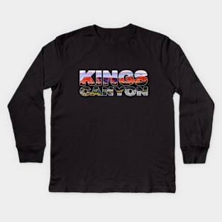 KINGS CANYON - Northern Territory Sunset Glow Kids Long Sleeve T-Shirt